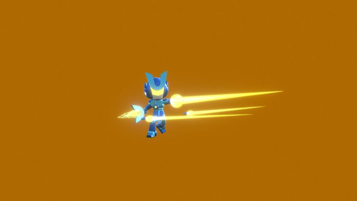 Combatron - Laser Beam and Sword 3D Model