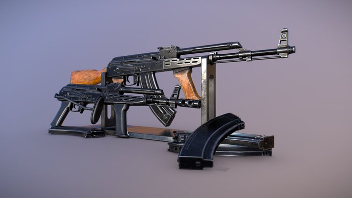 Hungarian AKs (AKM-63, AMD-65) 3D Model