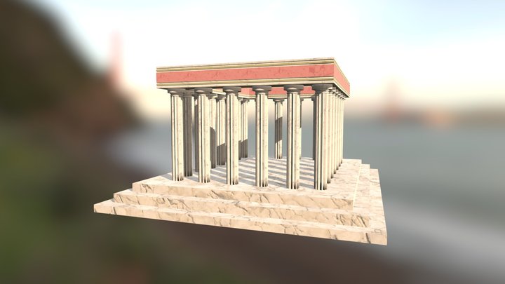 Ancient Greece Temple 3D Model