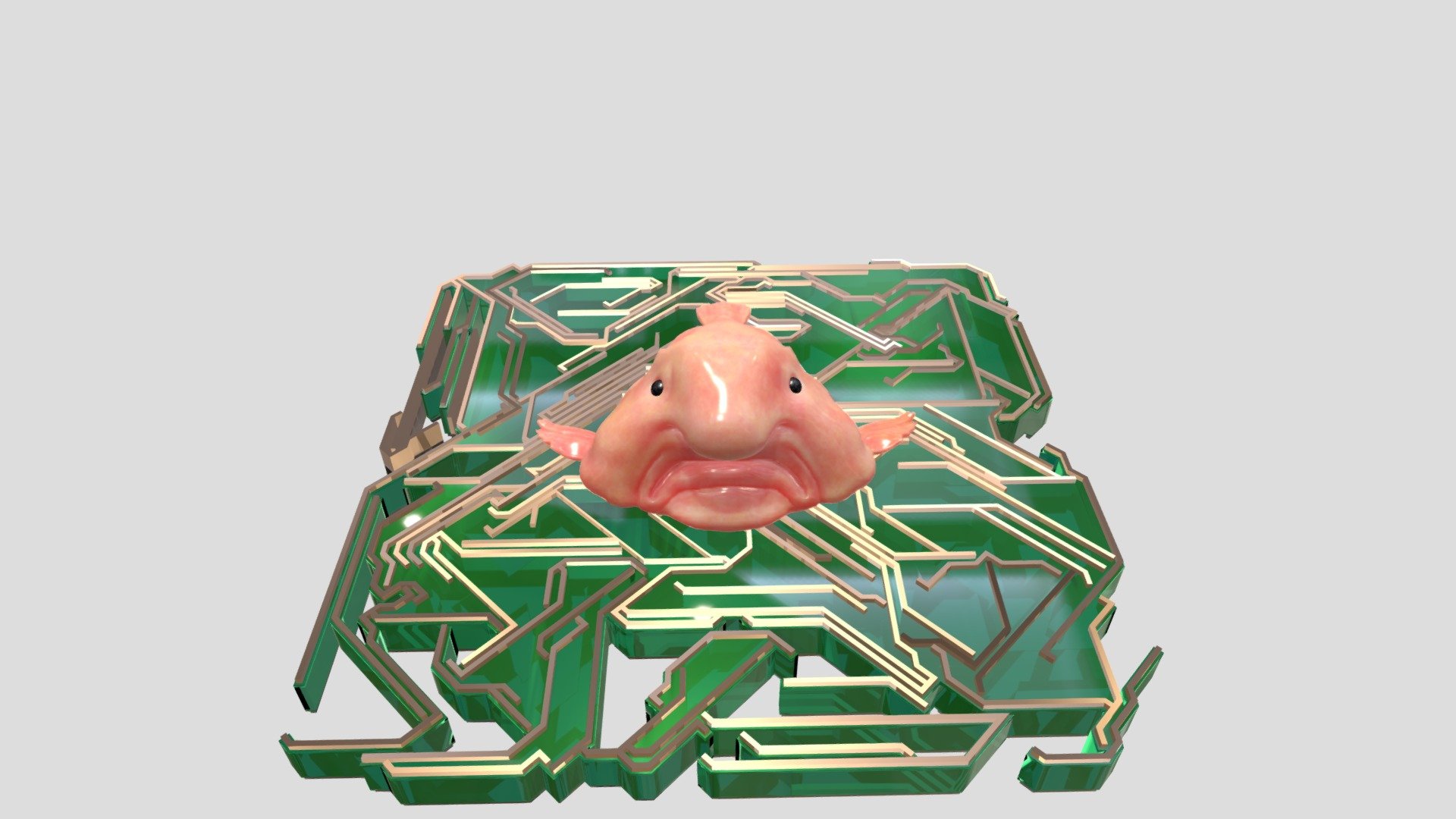 Le Blob Fish 3D model by DrHanz [15570ef] Sketchfab
