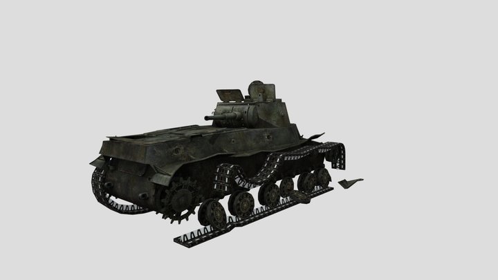T-50-2 SD crash 3D Model