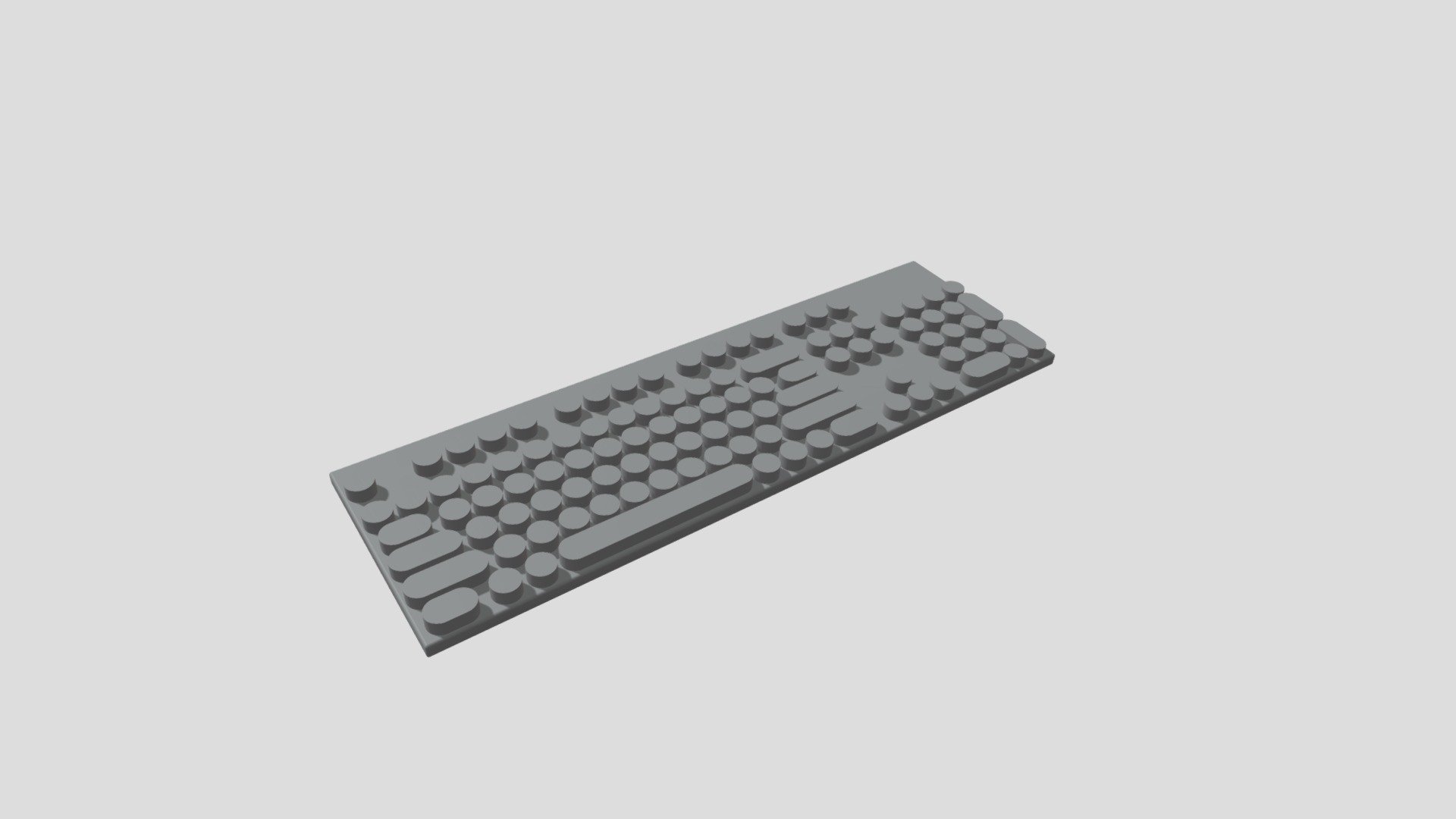 Клавиатура с круглыми клавишами - Download Free 3D model by MKHitech ...