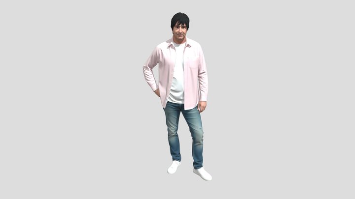 Casual Pink Shirt Look – Modelo 3D gratuito STL