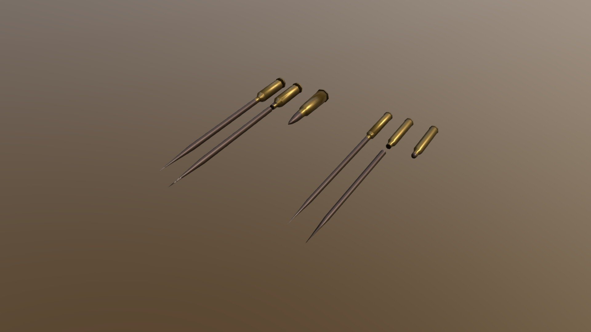 Underwater Bullets - 3D model by Solear [1558d47] - Sketchfab
