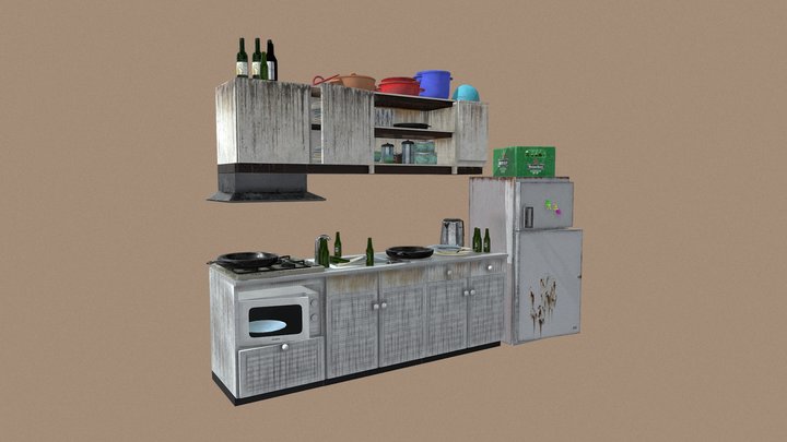 Student House | Kitchen 3D Model