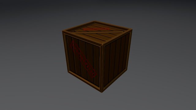 Box/Crate - Game Asset 3D Model