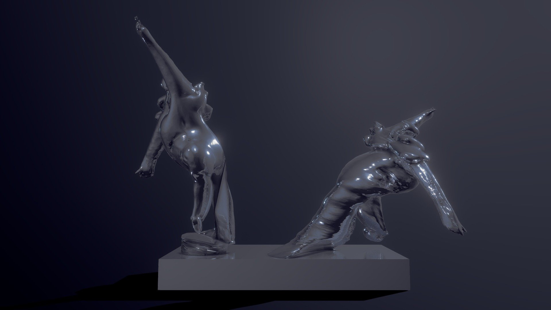 Moon Gravity Figurine Double Version