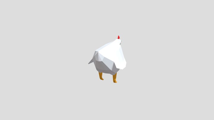 Gallina Low poly 3D Model