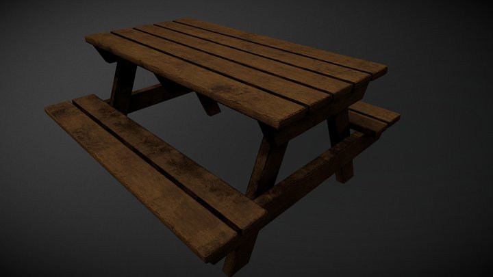 PicnicTable 3D Model