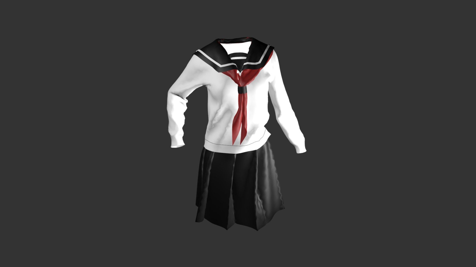 Sailor Uniform Seifuku 3d Model By Ravenainotenshi