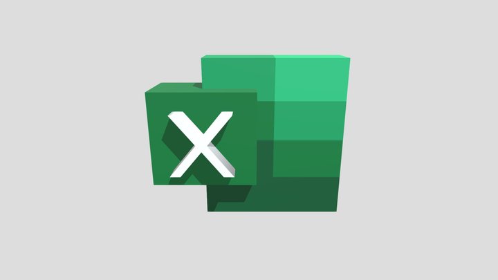 Microsoft Excel 3D model. 3D Model