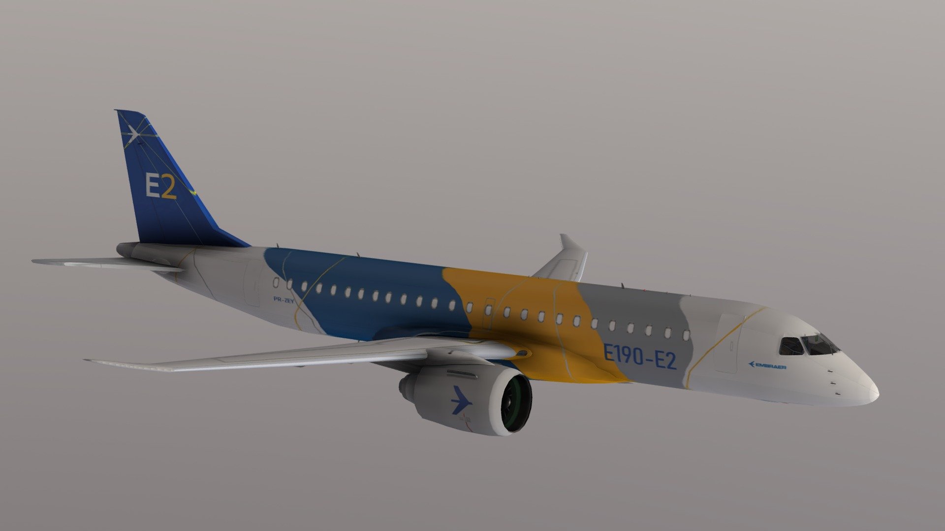 Embraer E190 E 2 Color House Buy Royalty Free 3d Model By Simaoelis3d