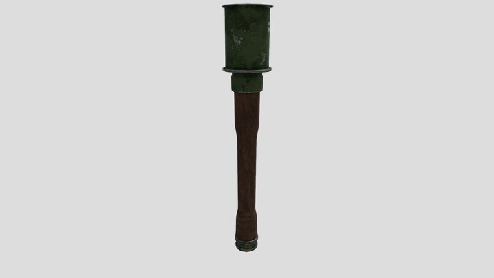 German M24 Stick Grenade 3D Model