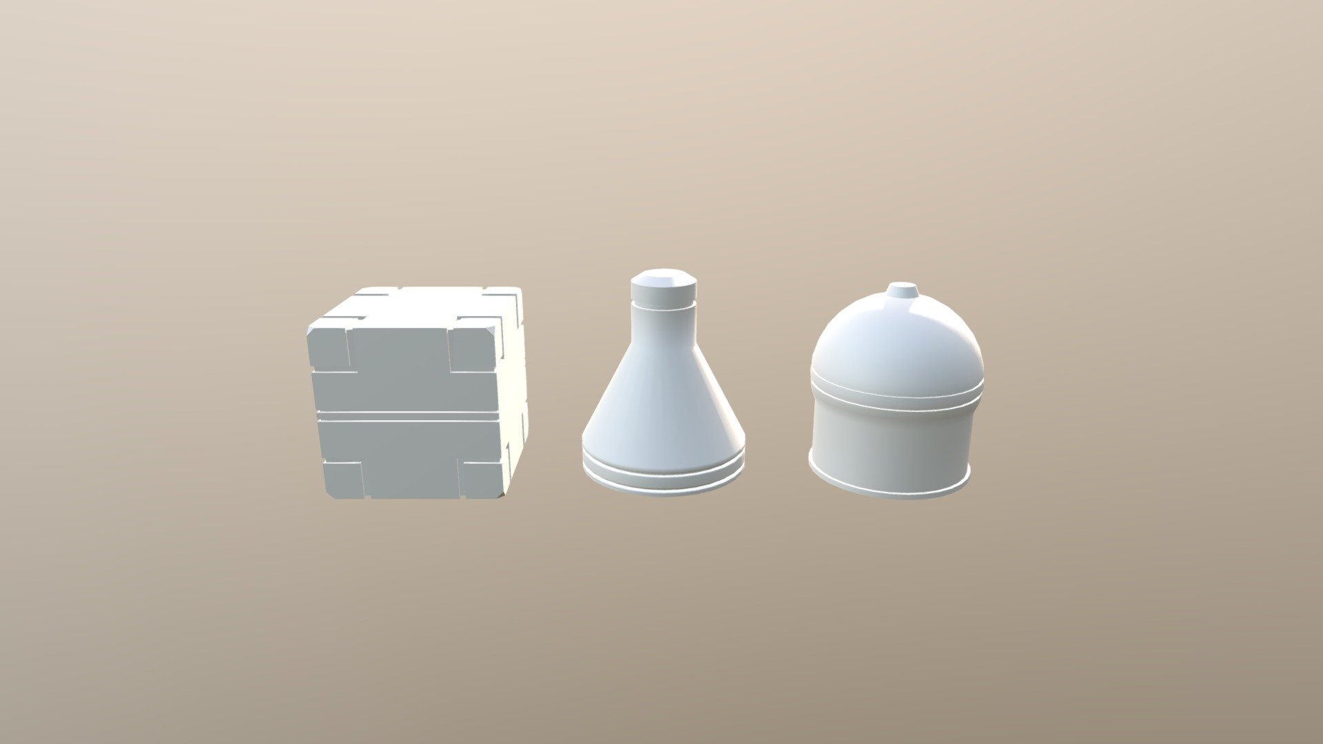 CG Cookie Mesh Exercise01 Cube Cone Sphere - 3D model by Melo965 ...