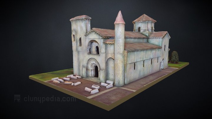 Iglesia romanica, San Zoilo 3D Model