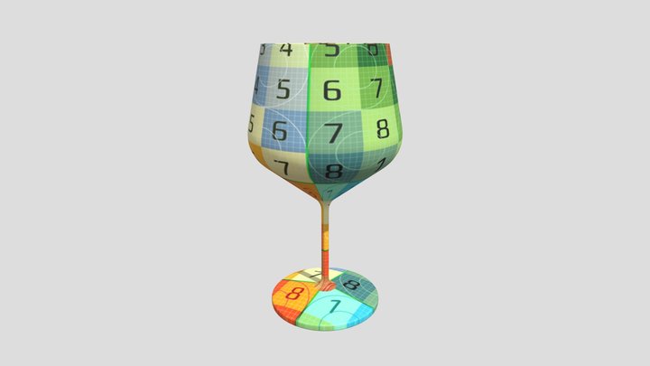 obj wine glass uc 3D Model