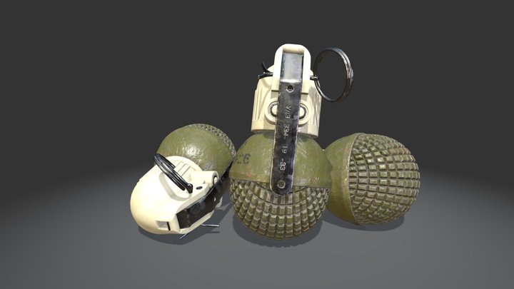 RGO Hand Grenade 3D Model