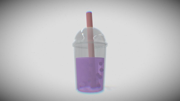 Bubble Tea 3D Model