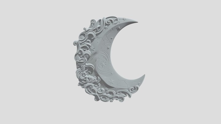 Celestial Crescent 3D Model