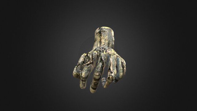 Rock Hand 3D Model
