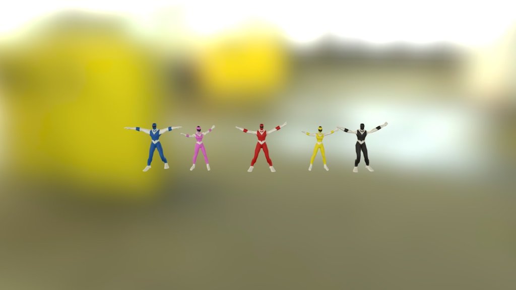 power ranger - 3D model by 594608050001 [1568462] - Sketchfab