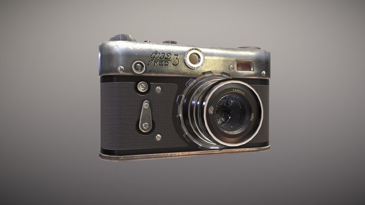 Camera FED-3 3D Model