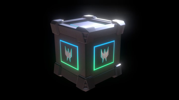 Predator AR Loot Box Animated 3D Model