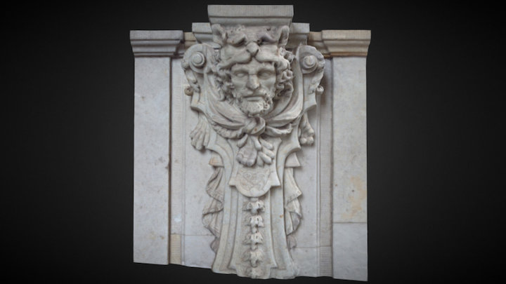 Wandverzierung des Dresdner Zwinger 3D Model