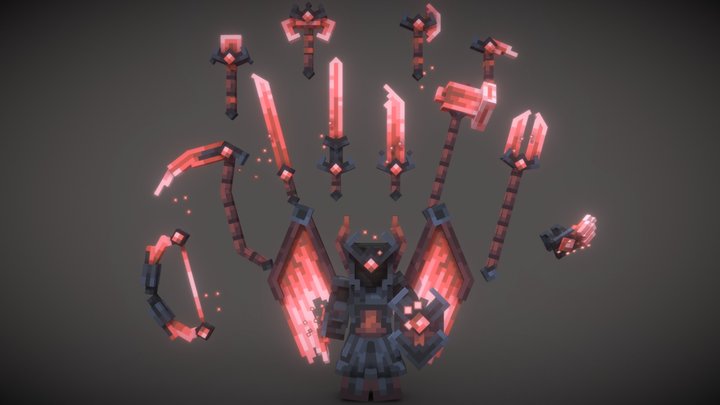 Heart Flame– Animated Weapons & Gear Pack 3D Model