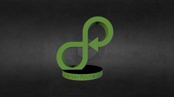 Dimension Polymers Logo Statuette 3D Model