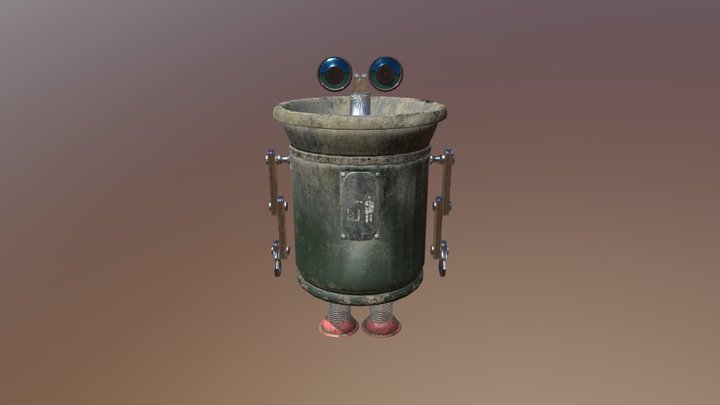 Trashy Robot 3D Model