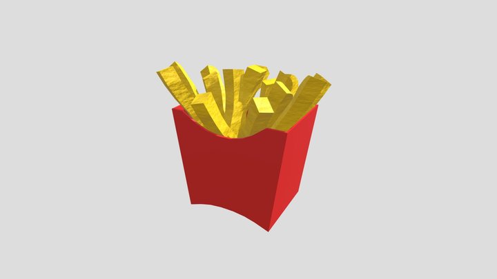 French Fries 3d Model – Modello 3D gratuito STL