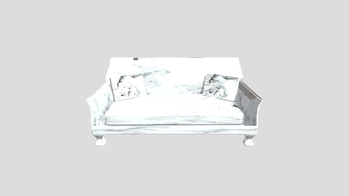 Marble Couch Test 3D Model