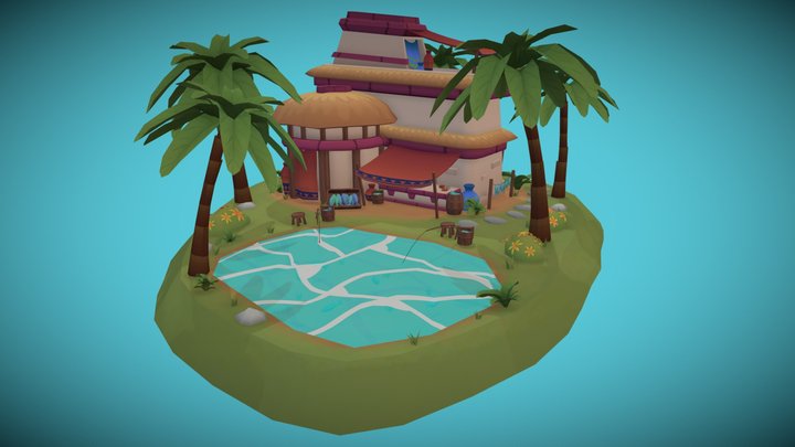 Aztec Fishers House 3D Model
