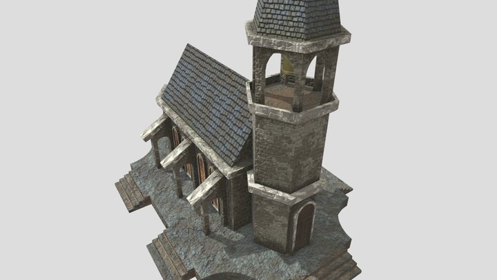 3D Modeling Assignment - Neogothic Church 3D Model