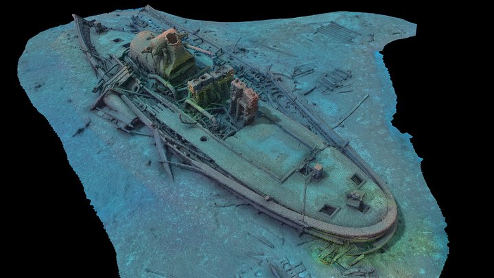 Milwaukee Fire Boat #17 (1893) 3D Model