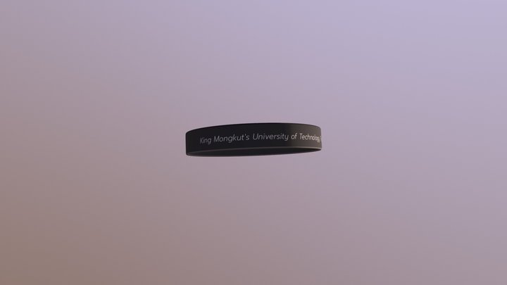 wristband-kmutt-gray 3D Model