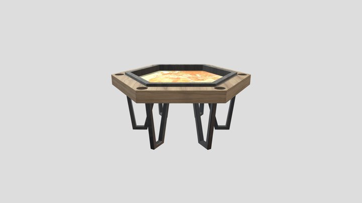 Hexagonal Table 3D Model