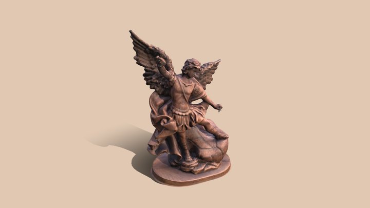 Wooden Angel 3D Scan 3D Model