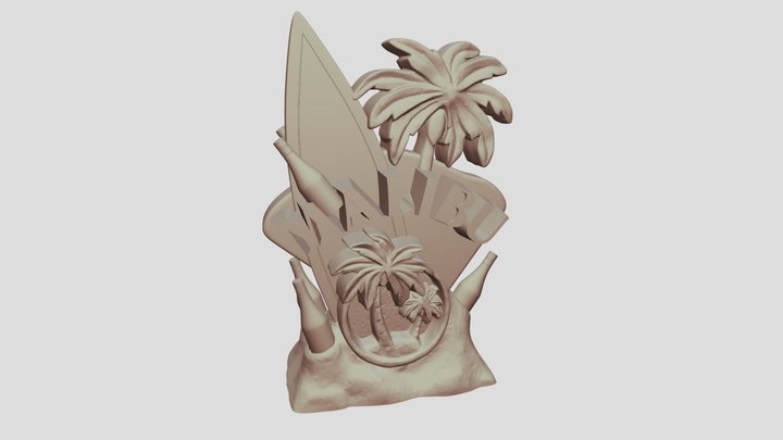 Malibu Stand Remodeled 3D Model