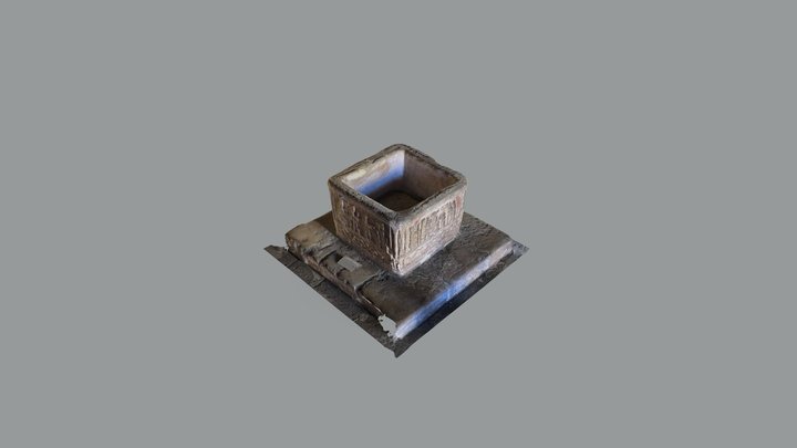 Pila bautismal Panteón San Isidoro S XI 3D Model