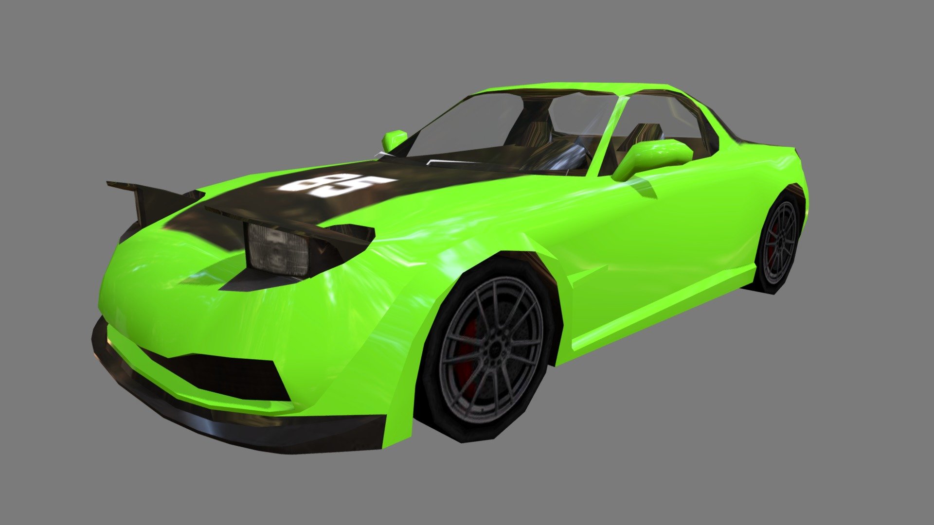 Low Poly Simple Car FD