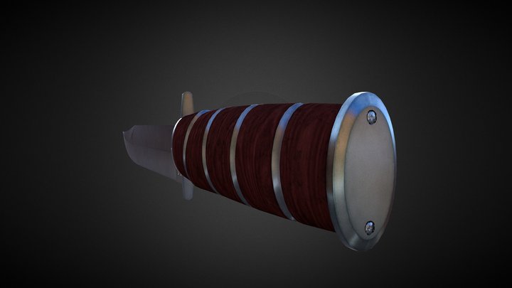 Knife Low Poly 3D Model