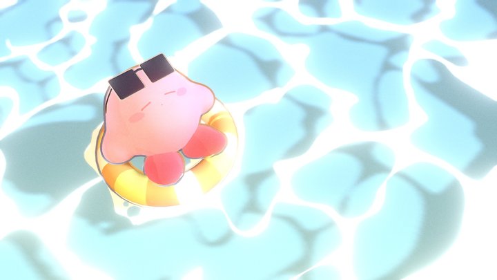 卡比套泳圈 3D Model