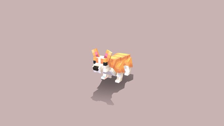 웰시코기 3D Model