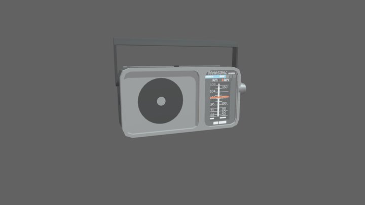 Old Radio 3D Model