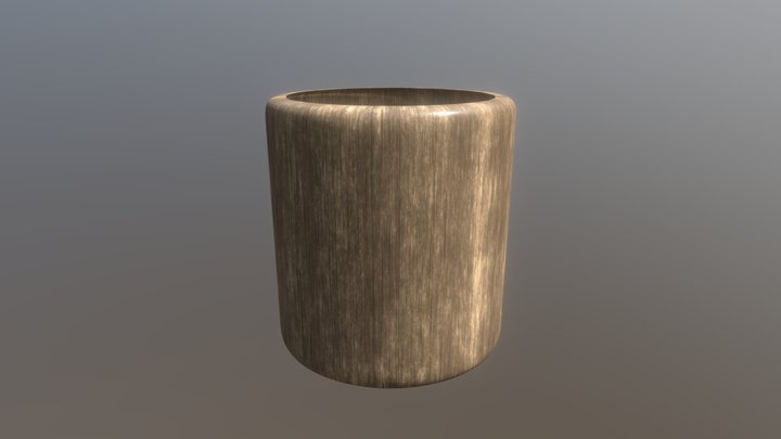 PBR Wood Material 3D Model
