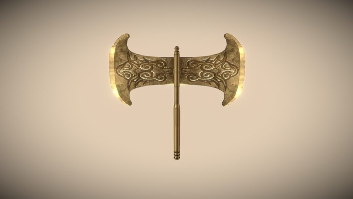 Labrys Ceremonial Axe 3D Model