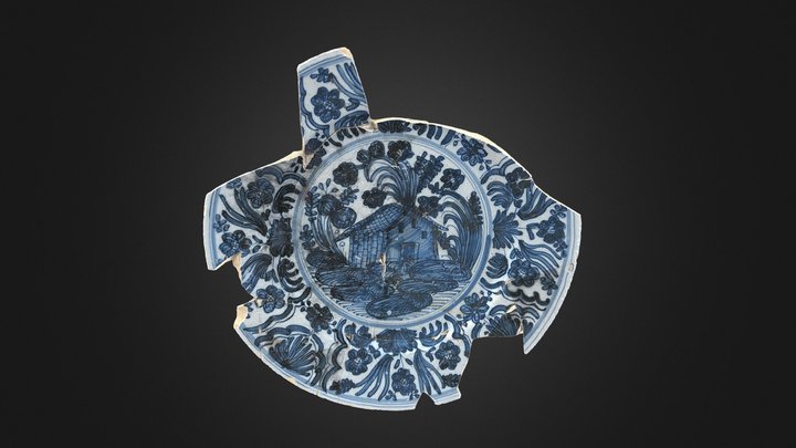 Plate Liguria or Piedmont 1600s | Bord – Modelo 3D gratuito STL