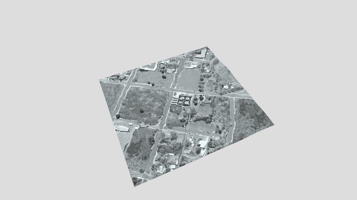 Draped Aerial Photo 3D Model